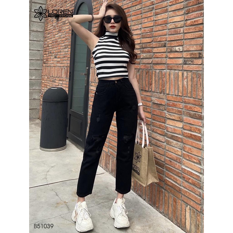Quần jean baggy LOREN rách B51039
