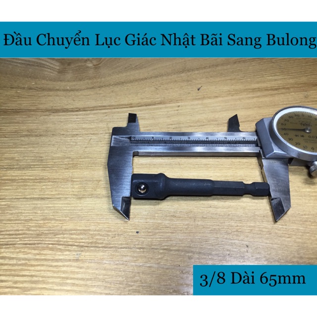 Đầu Chuyển 3/8 Mở Bulong Nhật Bãi Dài 65mm