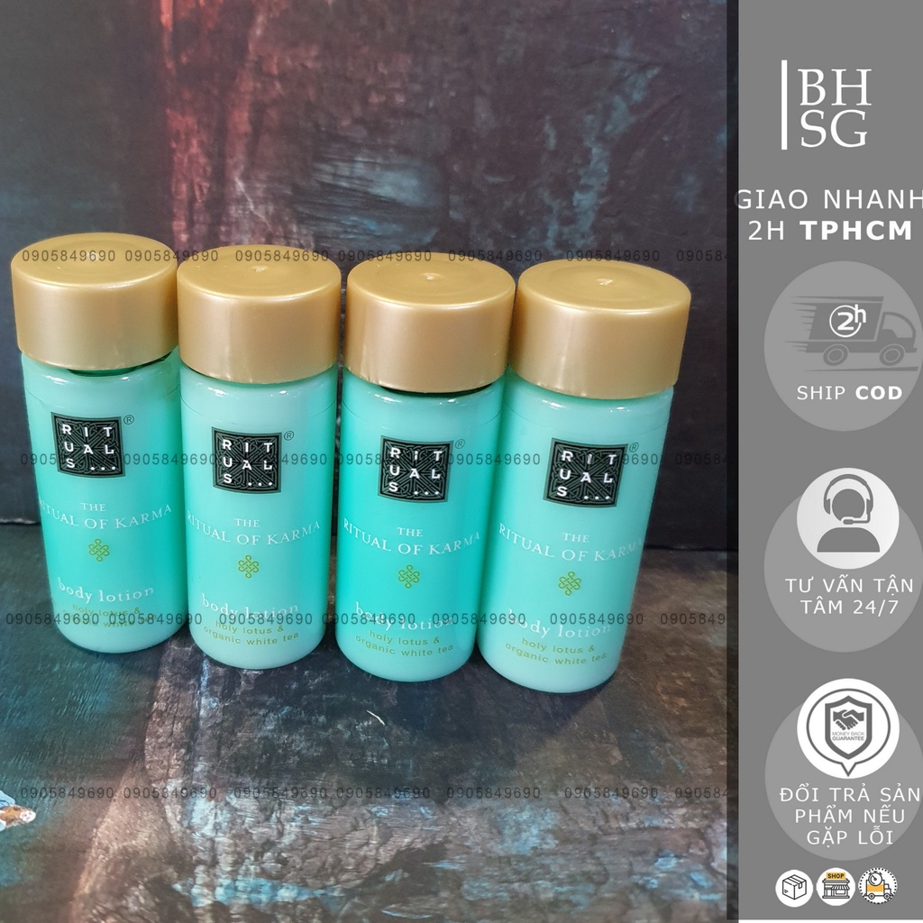 Sữa tắm dưỡng ẩm dưỡng da và dầu gội mini cao cấp rituals  - travel