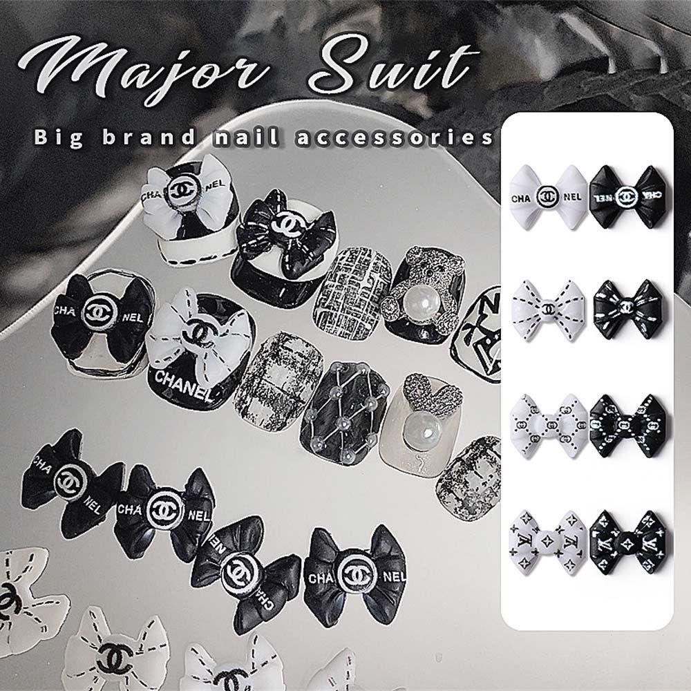 Set 50 Nơ Nhựa 3D Đính Móng Nghệ Thuật