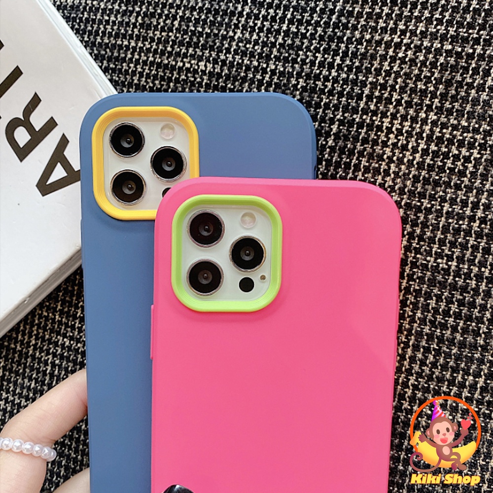 Cho iPhone 11 Ốp Điện Thoại Silicone Mềm Màu Macaron Chống Sốc Cho iPhone 14 13 12 11 Pro Max 7 8Plus