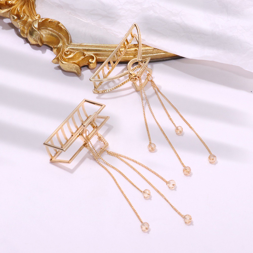 Kẹp tóc hợp kim kiểu tua rua phong cách Hàn Quốc thời trang dành cho nữ