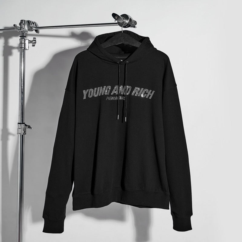 ÁO HOODIE PHENOMENAL - YOUNG AND RICH ( có nón - đính đá ) | BigBuy360 - bigbuy360.vn
