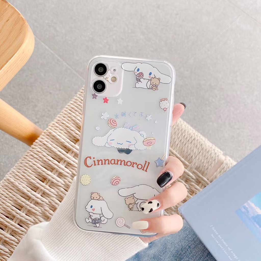 Ốp Lưng Kim Tuyến Nước Trang Trí Tai Thỏ Cho Iphone 7 8plus Se 2020 11pro 11promax tpu case