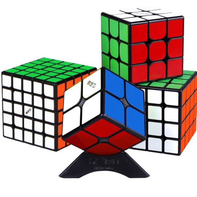 [Giảm giá thần tốc] Trọn Bộ 2x2 3x3 4x4 5x5 Rubik Viền Đen ( Decan Dán ) Moyu Meilong Hàng Đẹp, Giá Tốt
