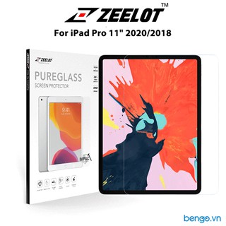 Dán cường lực dành cho iPad Pro 11" 2021/2020/2018/Air 5/4 10.9" Zeelot PureGlass 2.5D Clear