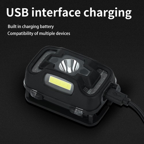 Đèn pha led SUPERFIRE HL16 300 bóng 180 lumen có cảm biến chuyển động và ánh sáng đỏ