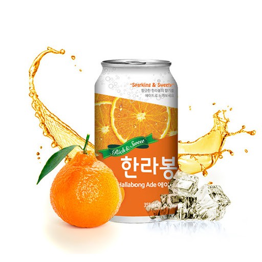 Nước ép có ga hương Quýt Hallabong - Hallabong ade 350ml
