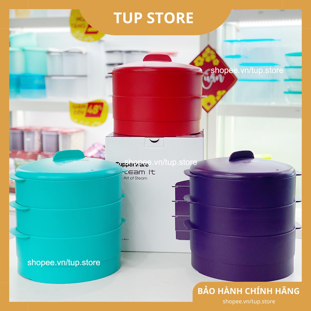 Xửng Hấp Tupperware Steam It 1/2/3 tầng các màu sắc