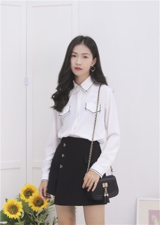 Chân váy vạt chéo