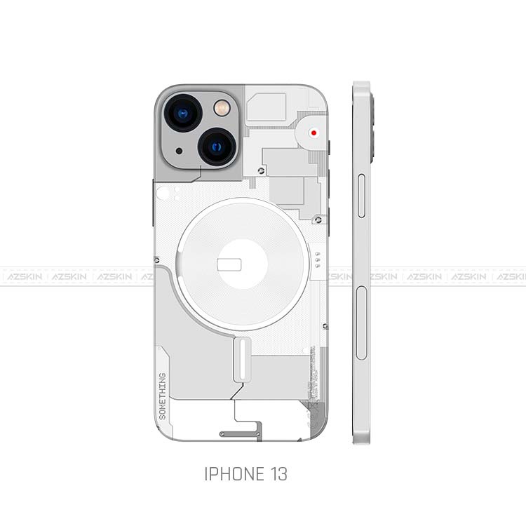 Miếng Dán Skin Nothing/Something Trắng Cho Mọi IPhone | Chất Liệu Film Chính Hãng, Bền Màu, Dán Full Lưng Viền Máy