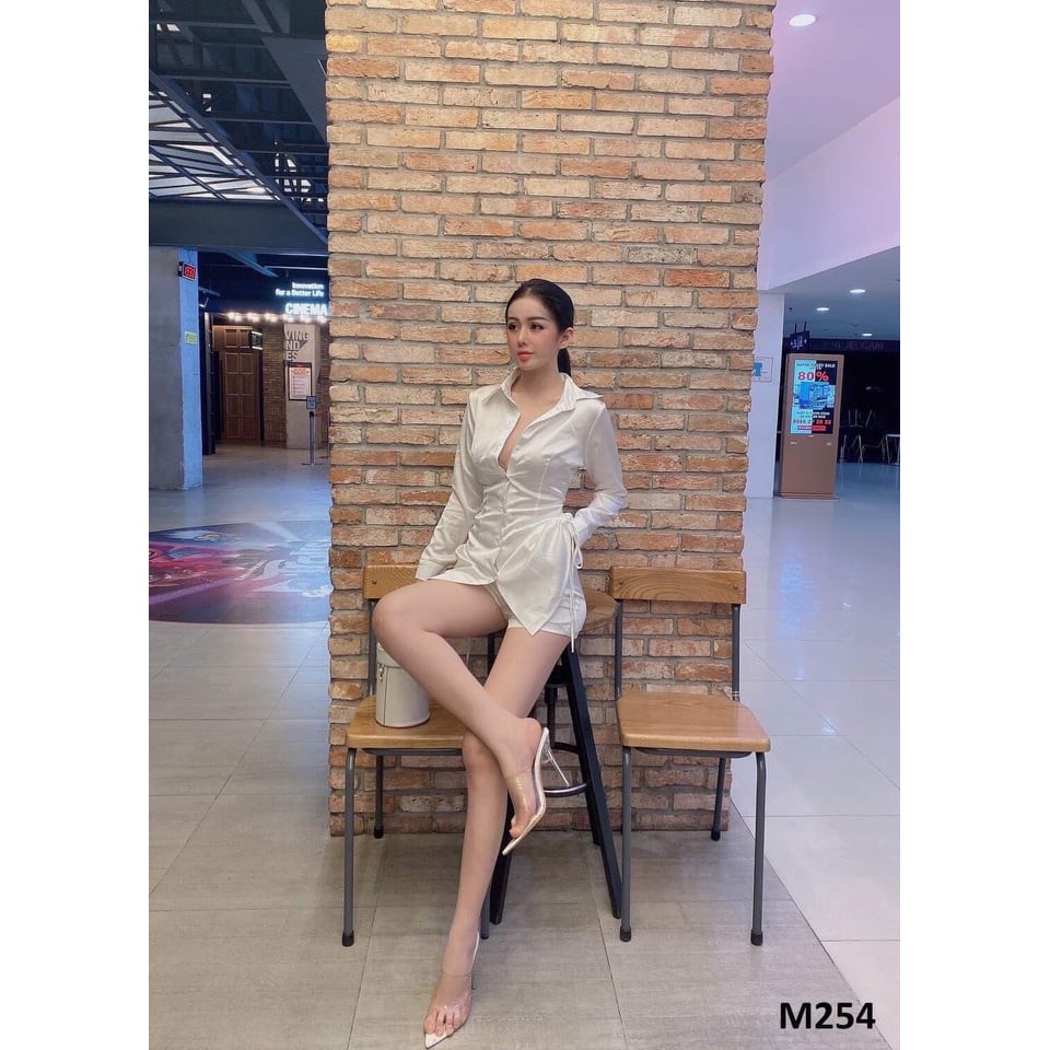 Set bộ sơ mi rút dây ( kèm quần ) thời trang