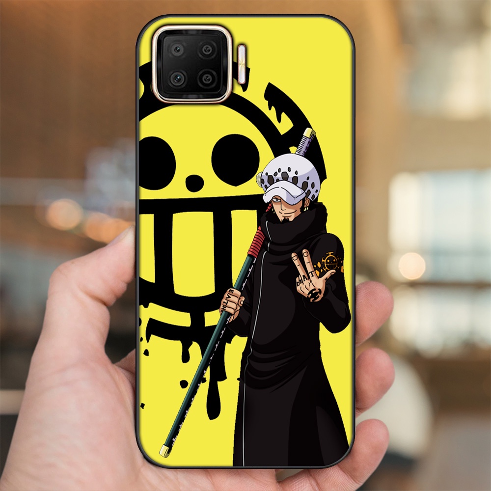 Ốp lưng Oppo A73, A93 4G viền đen in hình Law One Piece