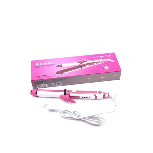 Máy làm tóc Kemei 3 chức năng uốn, duỗi (ép), dập phồng