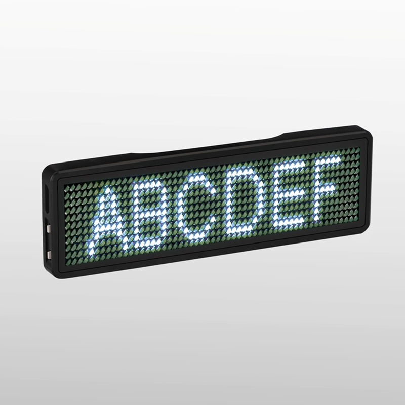 Bluetooth LED Name Badge Rechargeable Light Sign Display LED,Type 2