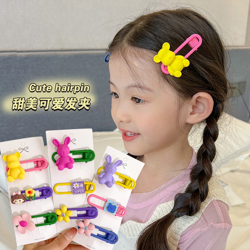 Kẹp Tóc Hoạt Hình Xinh Xắn Giúp Gọn Gàng Cho Bé Gái