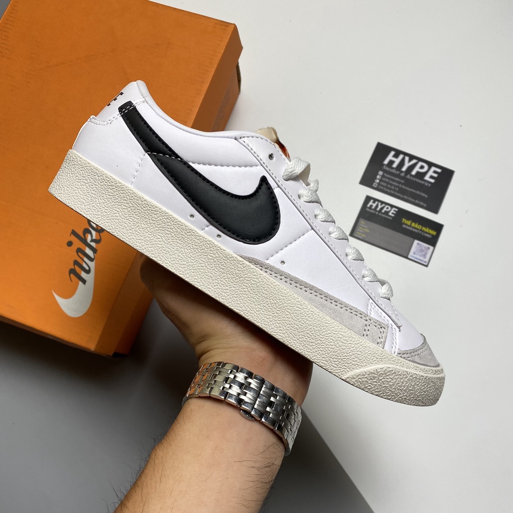 Giày Blazer Low White Black  - Hype Sneaker | Phiên bản 1:1 chuẩn
