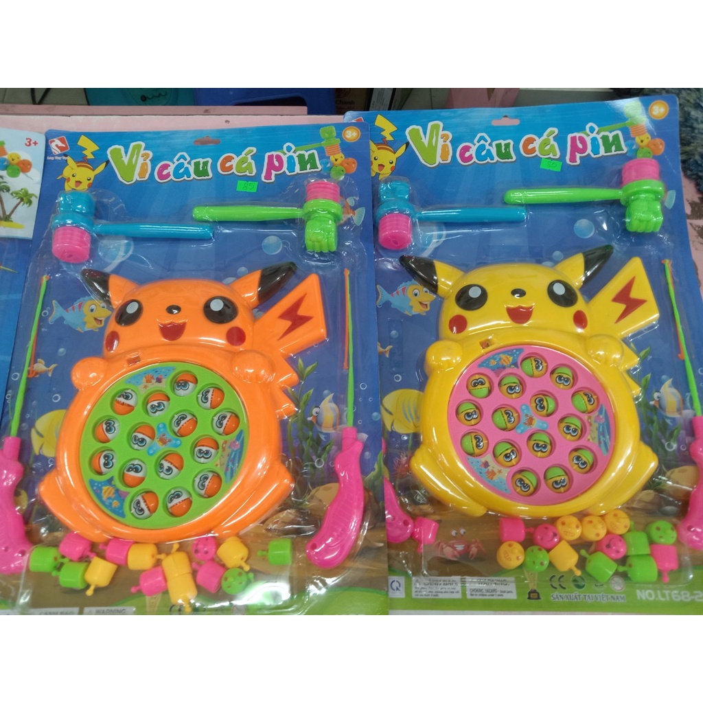 VỈ ĐỒ CHƠI CÂU CÁ PIN VÀ ĐẬP CHUỘT