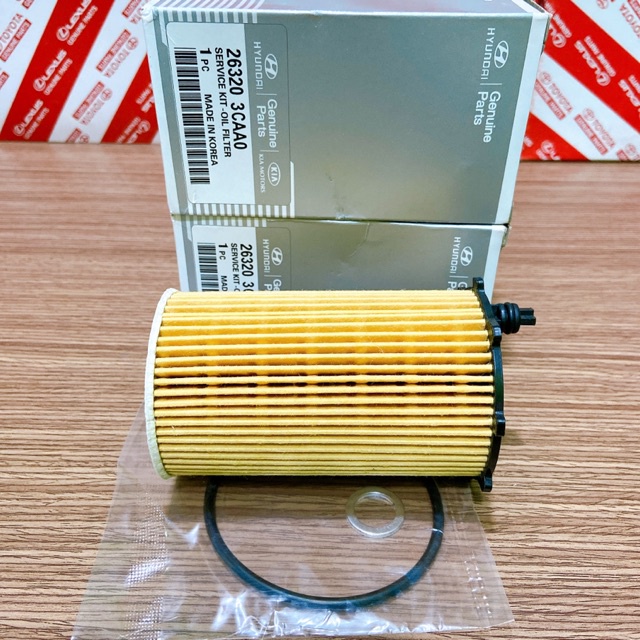 Lọc nhớt, lọc dầu động cơ xe Kia Sedona , Huyndai Santafe máy xăng (2014-2021) (Mã: 263203CAA0)