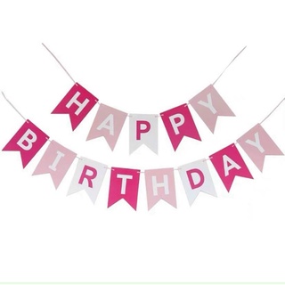 Cờ đuôi cá HAPPY BIRTHDAY (sỉ 100b - 9k)