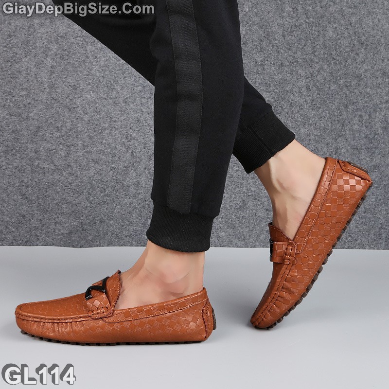 Giày mọi xỏ, giày lười big size cỡ lớn EU:46-47 cho nam chân mập bè u cao | BigBuy360 - bigbuy360.vn