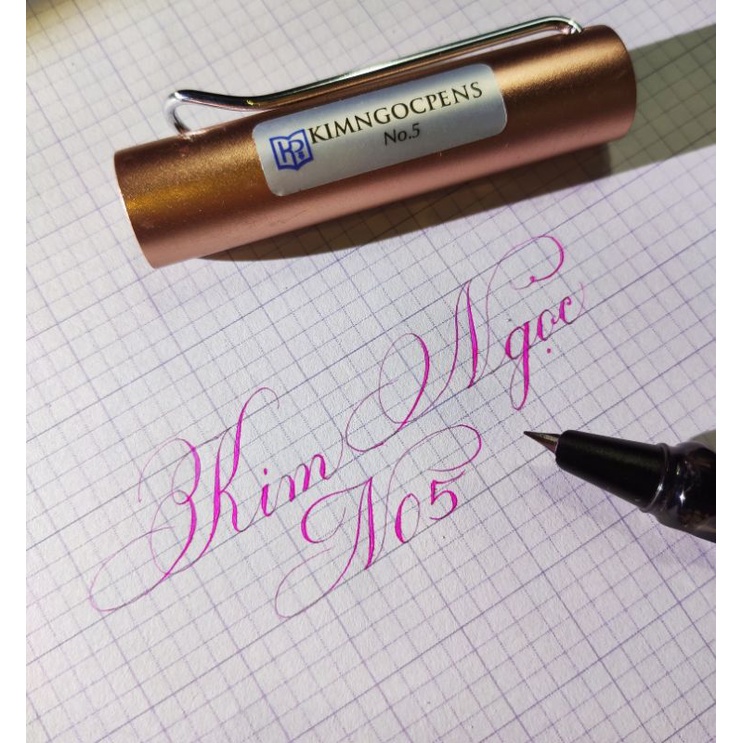Bút Kim ngọc No5F ngòi lá tre thanh đậm tốt