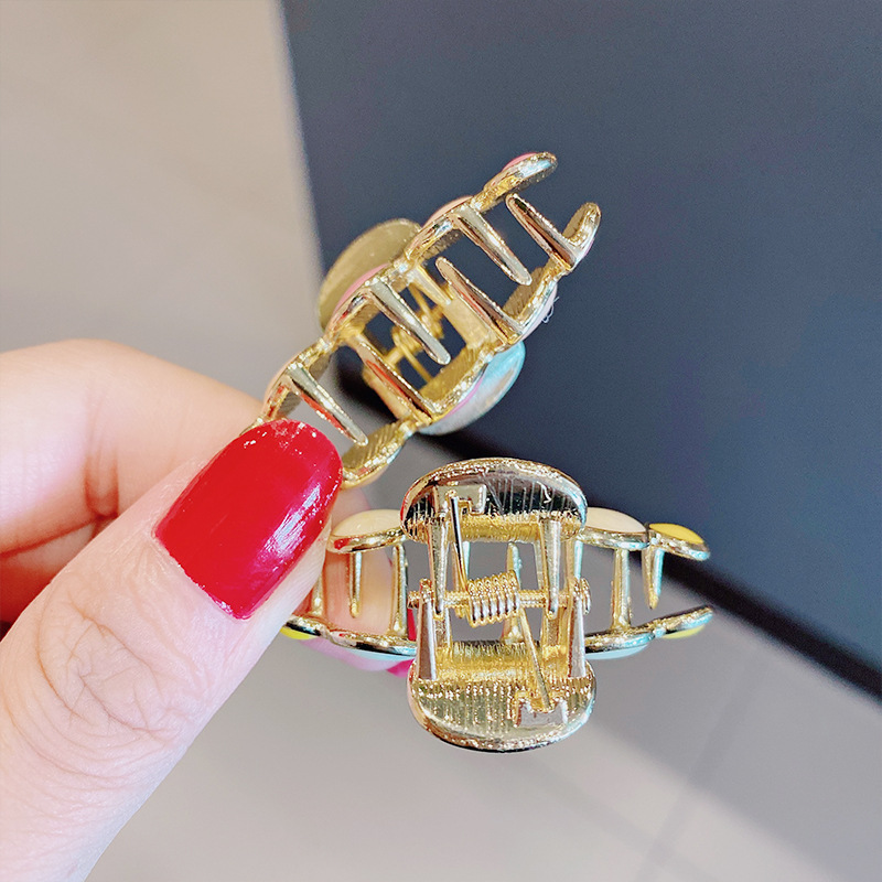 Kẹp Tóc Kim Loại Màu Trơn Xinh Xắn Cho Nữ