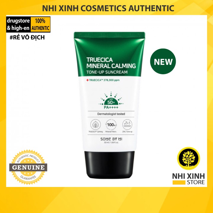 [New 2021-Tone-Up] Kem Chống Nắng Some By Mi Truecica Mineral 100 Calming Suncream | BigBuy360 - bigbuy360.vn