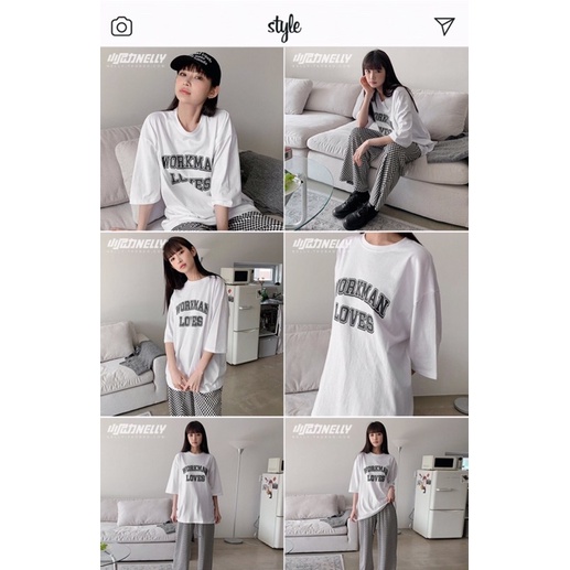 Áo phông nelly heybig sale (có sẵn) asl workman loves