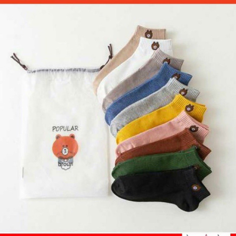 COMBO 2 ĐÔI TẤT GẤU SẮC MÀU