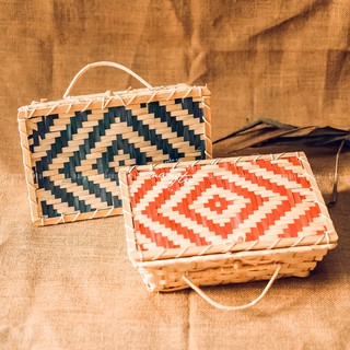 Giỏ đựng quà tre đan thủ công - Phong cách vintage