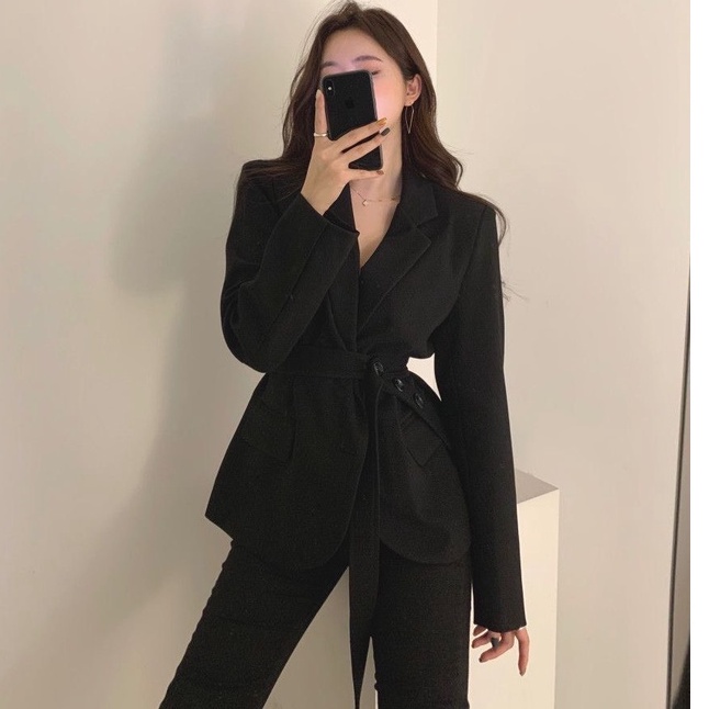 Áo Khoác Blazer Nữ TaoBao, Áo Vest Nữ Blazer Dáng Dài Form Thụng Khoác Ngoài Phong Cách Hàn Quốc