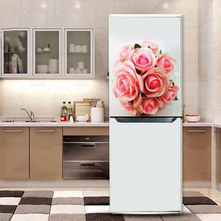 DECAL DÁN TỦ LẠNH HOA HỒNG