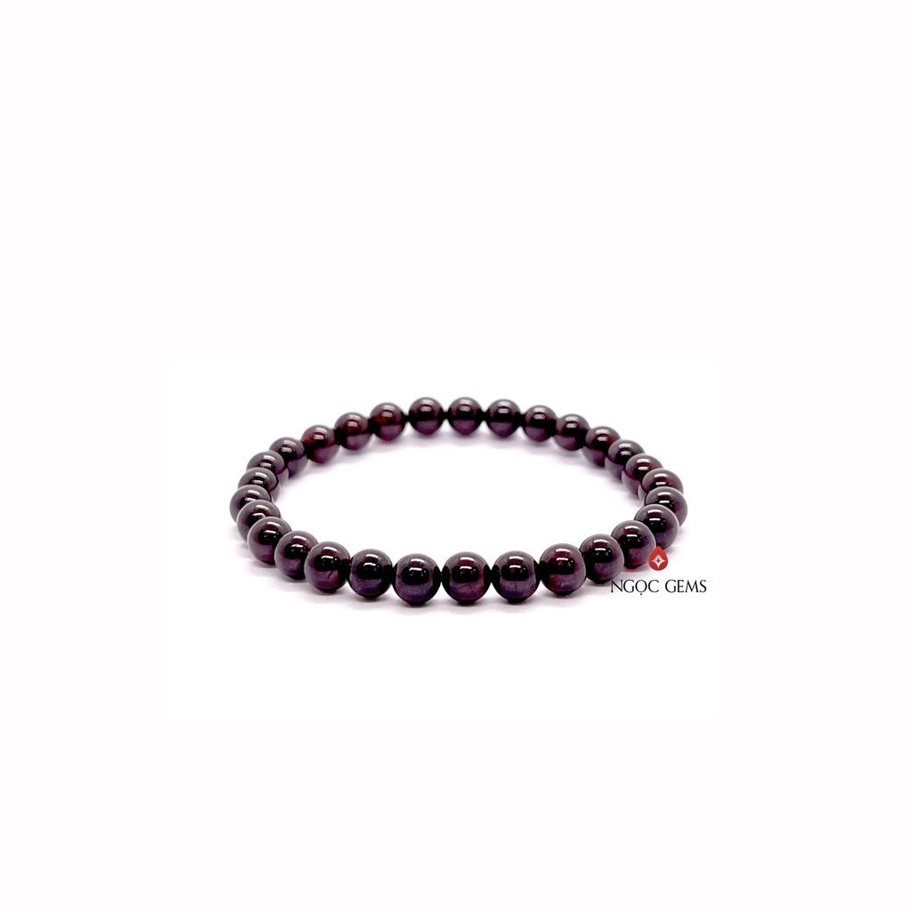 Vòng tay đá Garnet B - Năng động, May Mắn - GNB - Ngọc Gems