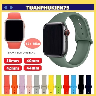 Dây Đồng Hồ Thông Minh Silicon 15 Màu - Hot Trend ⚡ Series 5/4/3/2/1 Kích Cỡ 38mm/40mm/41mm & 42mm/44mm/45mm- Tuấn Phụ K