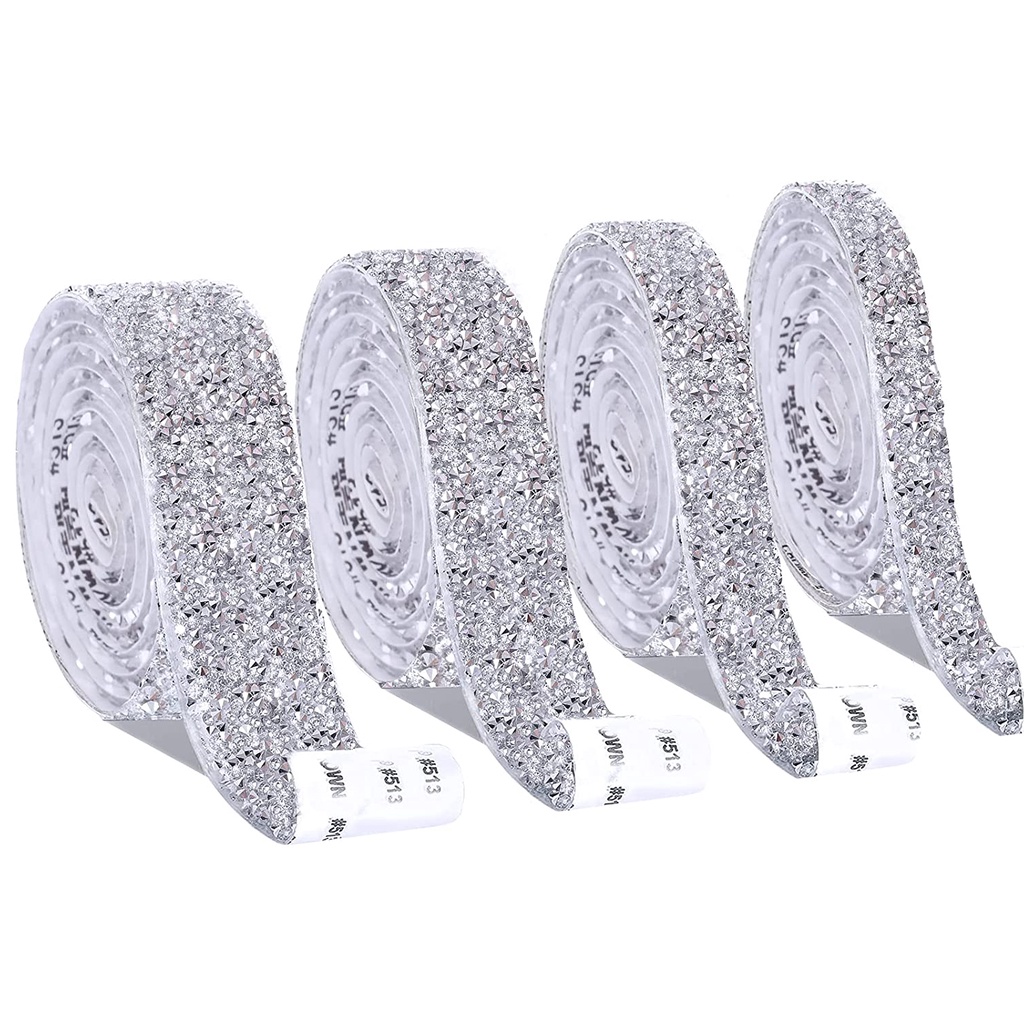 Cuộn Dây Ruy Băng Đính Đá Lấp Lánh 1 Yard