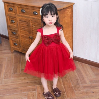Đầm công chúa nơ đỏ