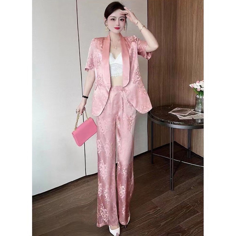 Bộ Quần áo ống rộng in hình phong cách hè 2022/ Quần tây tùy chọn cho nữ