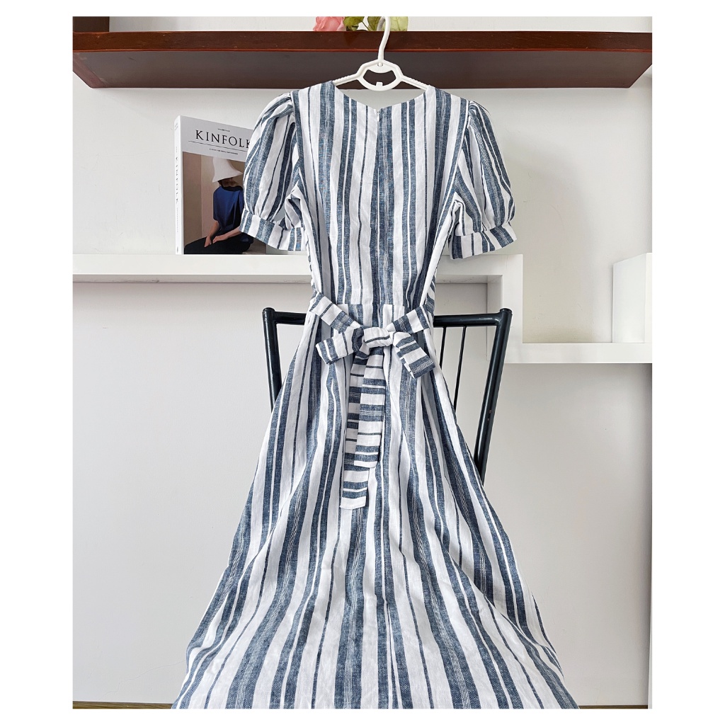 Váy đầm sơ mi dáng dài, váy liền công sở phong cách đầm vintage tiểu thư | BigBuy360 - bigbuy360.vn