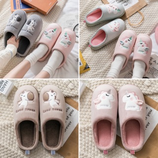 Dép vải bông đi trong nhà cao cấp UNICORN kì lân