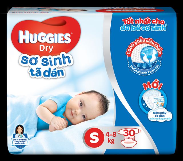 Bỉm dán/quần Huggies NB36/S/M/L/XL/XXL