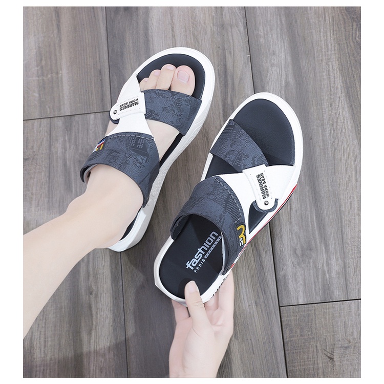 Giày sandal nam đi học đi chơi cá tính thoáng khí chống trơn trượt G01