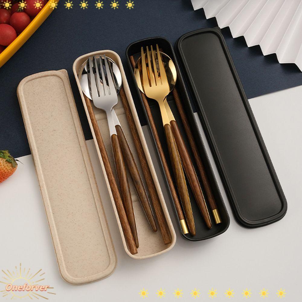 Bộ Muỗng Đũa Nĩa Ăn Tráng Miệng Bằng Gỗ Dùng Khi Đi Du Lịch