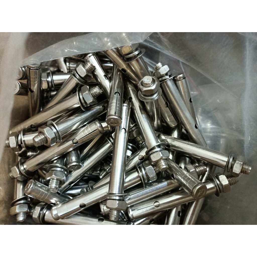Combo 5 cái nở tắc kê inox 304: M6, M8, M10