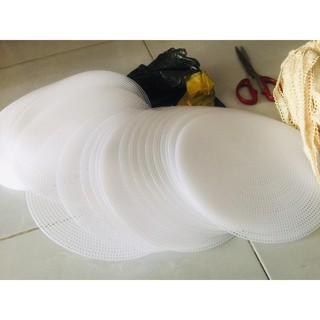 Canvas tròn nẹp túi xách
