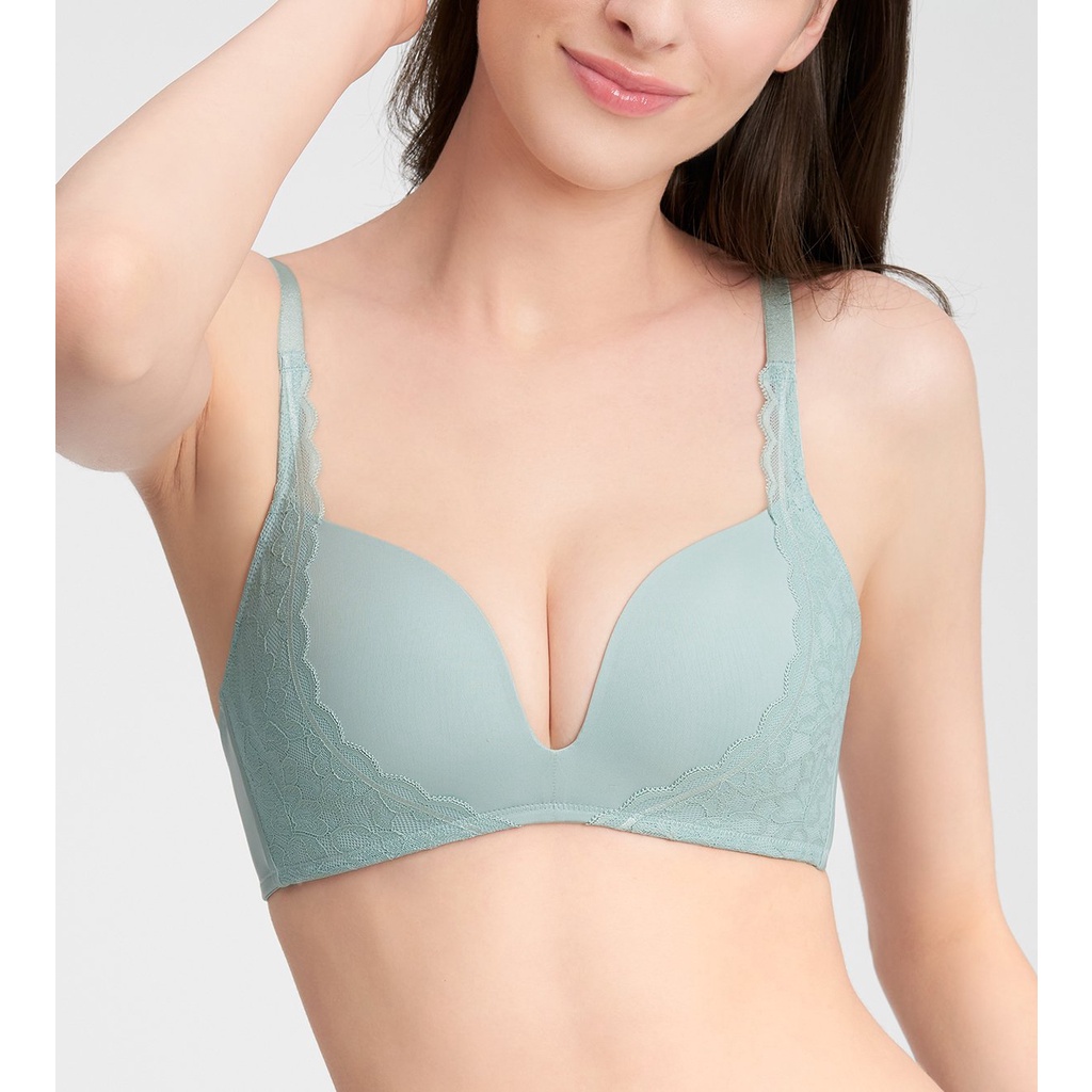 Áo ngực nữ Triumph 3859 không gọng, mút mỏng ôm ngực, 2 móc nhiều màu