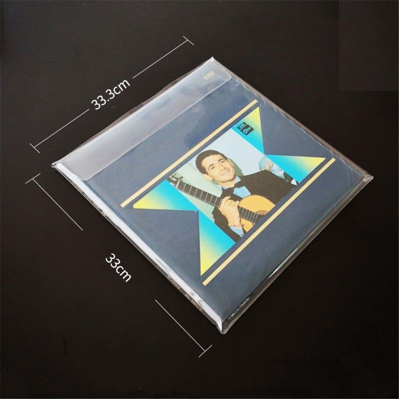 WIN 5Pcs/bag Thicken PVC Outer Sleeve Record Protective Bag for 12" LP Vinyl Records