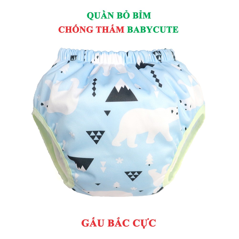 Quần bỏ bỉm Chống thấm BabyCute size M, L, XL, XXL - Giao mẫu ngẫu nhiên