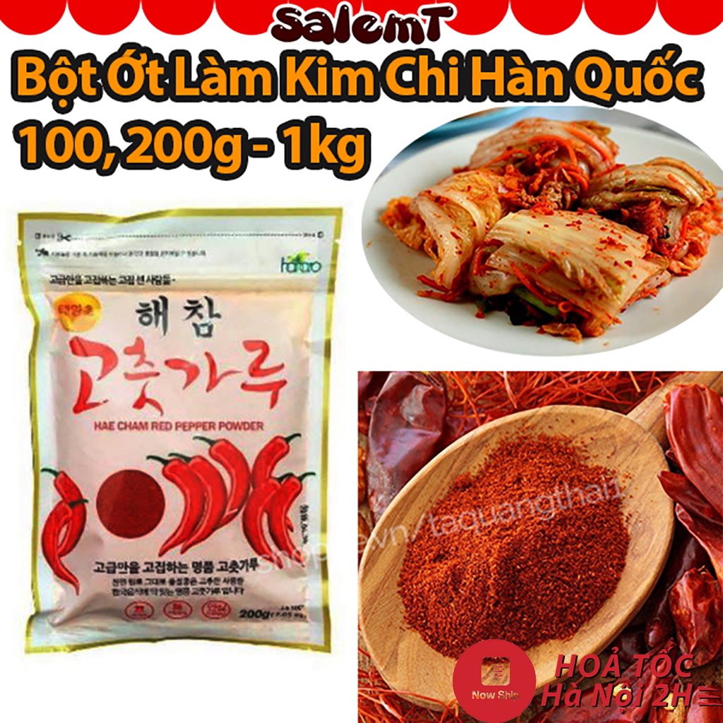 Bột Ớt Cay Heachan Hàn Quốc Làm Kim Chi Mì Cay Bò Khô Lẩu 100g