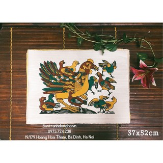 Tranh Đông Hồ Đàn gà - Tranh Đông Hồ truyền thống